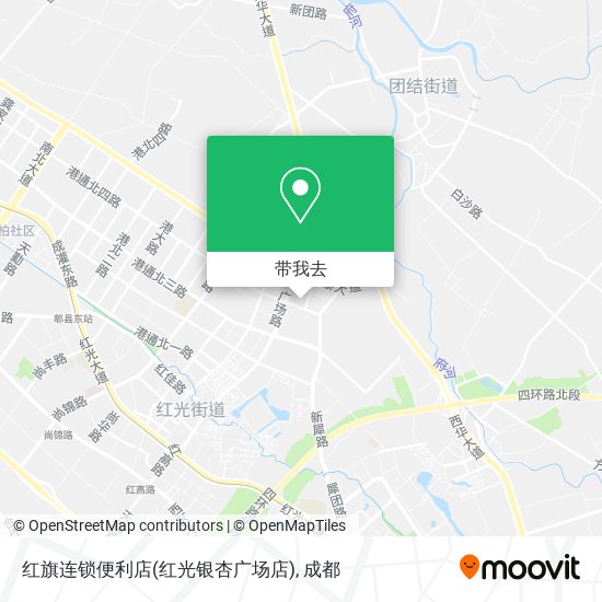 红旗连锁便利店(红光银杏广场店)地图