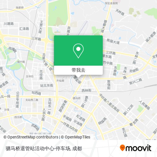驷马桥退管站活动中心-停车场地图