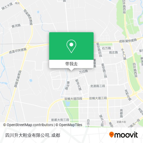 四川升大鞋业有限公司地图