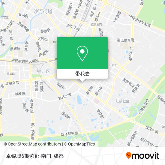 卓锦城6期紫郡-南门地图