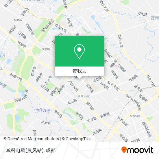威科电脑(晨风站)地图