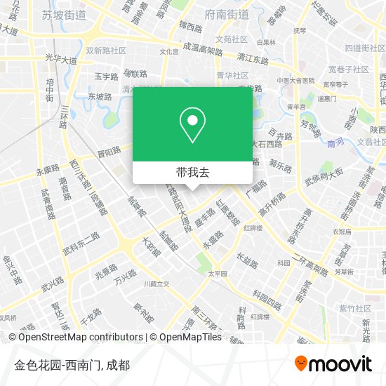 金色花园-西南门地图