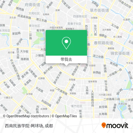 西南民族学院-网球场地图