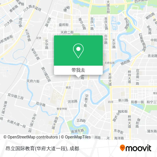 昂立国际教育(华府大道一段)地图