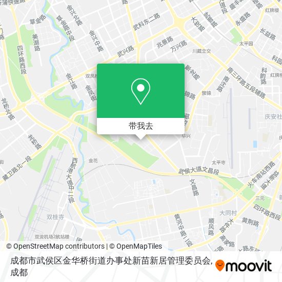 成都市武侯区金华桥街道办事处新苗新居管理委员会地图
