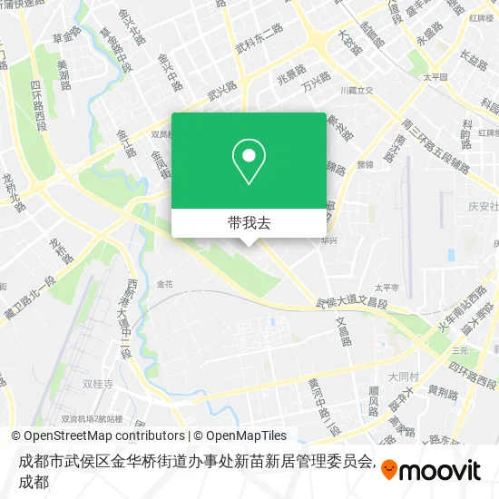 成都市武侯区金华桥街道办事处新苗新居管理委员会地图