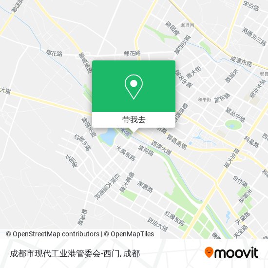 成都市现代工业港管委会-西门地图