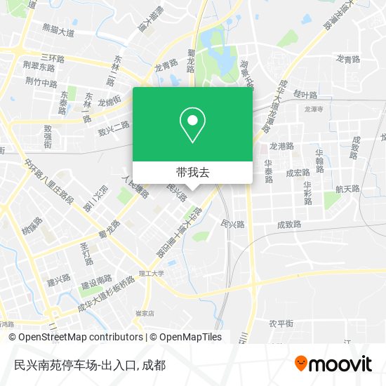 民兴南苑停车场-出入口地图
