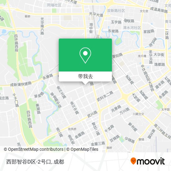 西部智谷D区-2号口地图