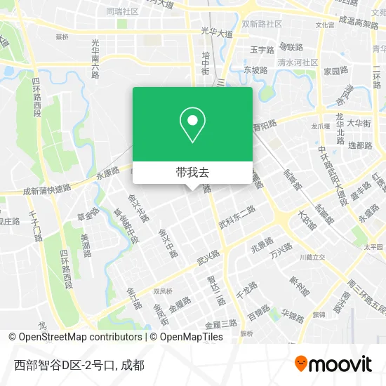 西部智谷D区-2号口地图