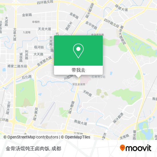金骨汤馄饨王卤肉饭地图