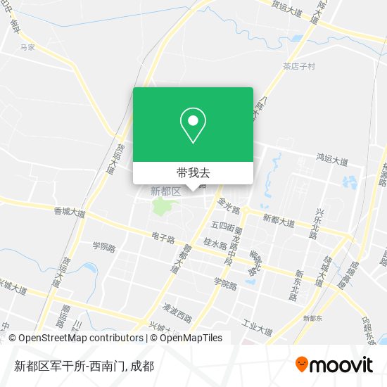 新都区军干所-西南门地图