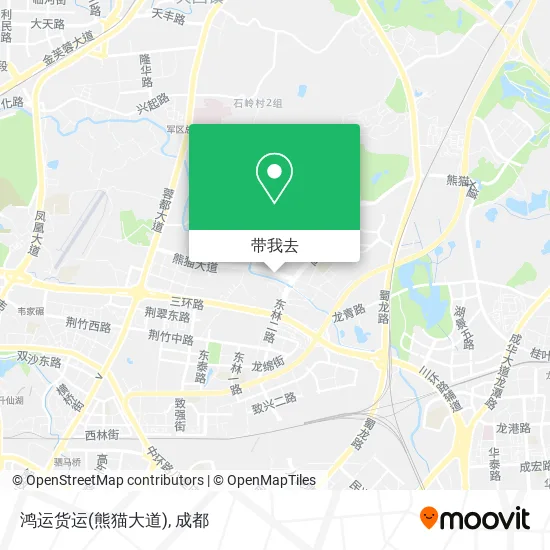 鸿运货运(熊猫大道)地图