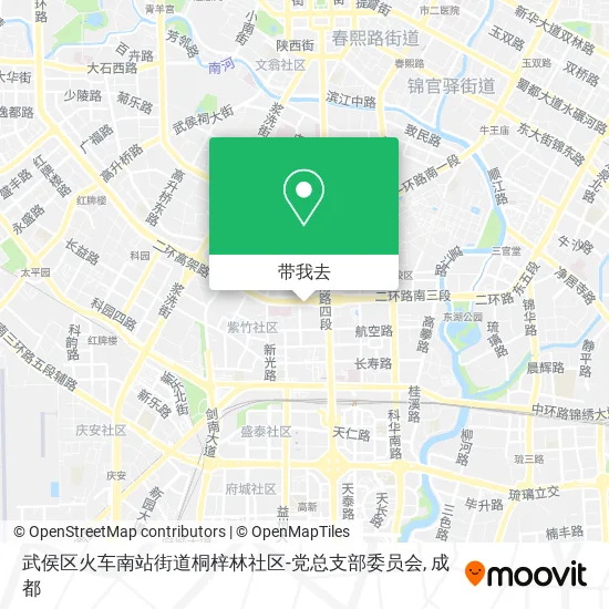 武侯区火车南站街道桐梓林社区-党总支部委员会地图