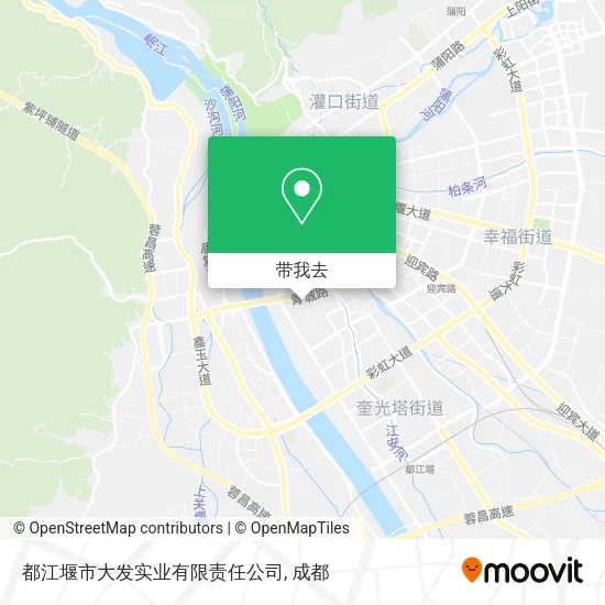都江堰市大发实业有限责任公司地图