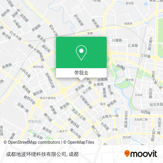 成都地波环绕科技有限公司地图