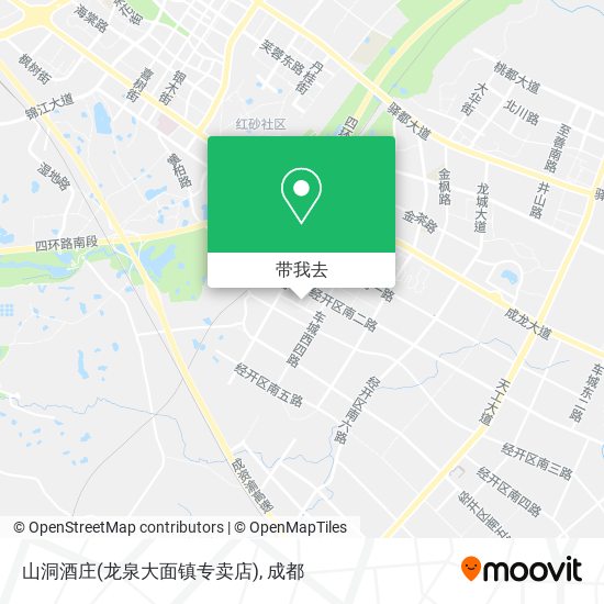山洞酒庄(龙泉大面镇专卖店)地图