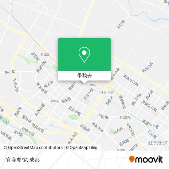 宜宾餐馆地图