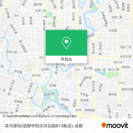 菜鸟驿站(成都华阳滨河花园B13栋店)地图