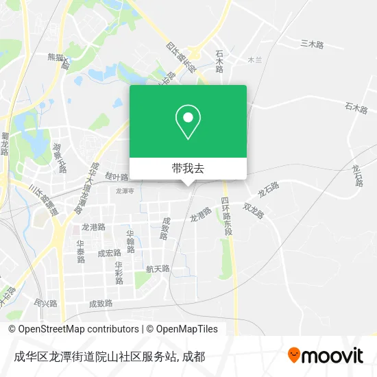 成华区龙潭街道院山社区服务站地图