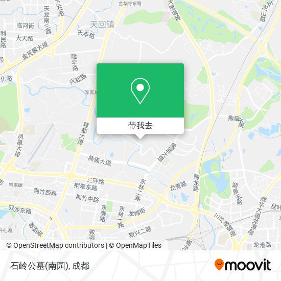 石岭公墓(南园)地图