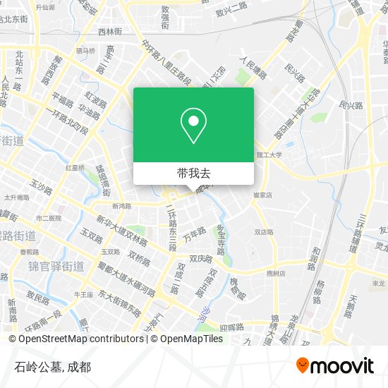 石岭公墓地图