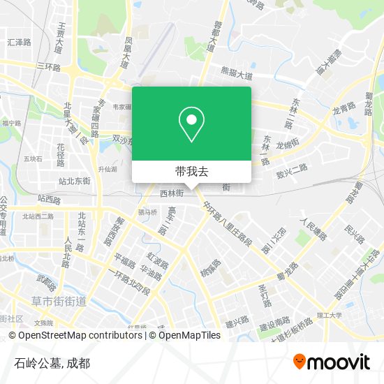 石岭公墓地图