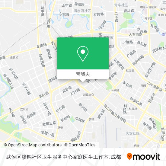 武侯区簇锦社区卫生服务中心家庭医生工作室地图