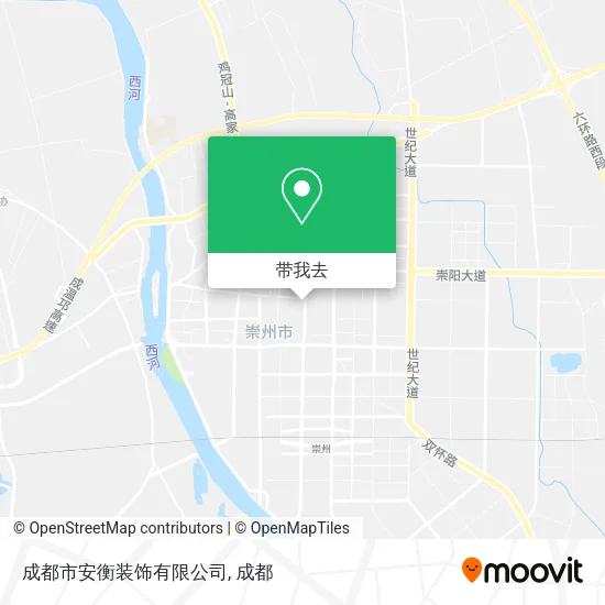 成都市安衡装饰有限公司地图