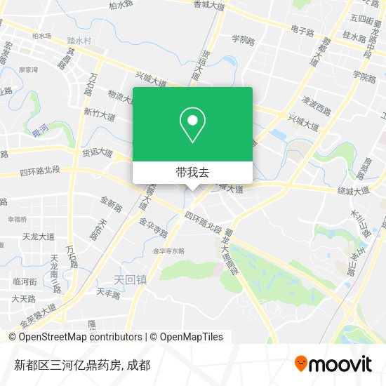 新都区三河亿鼎药房地图