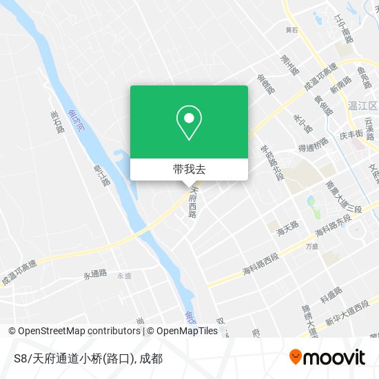 S8/天府通道小桥(路口)地图
