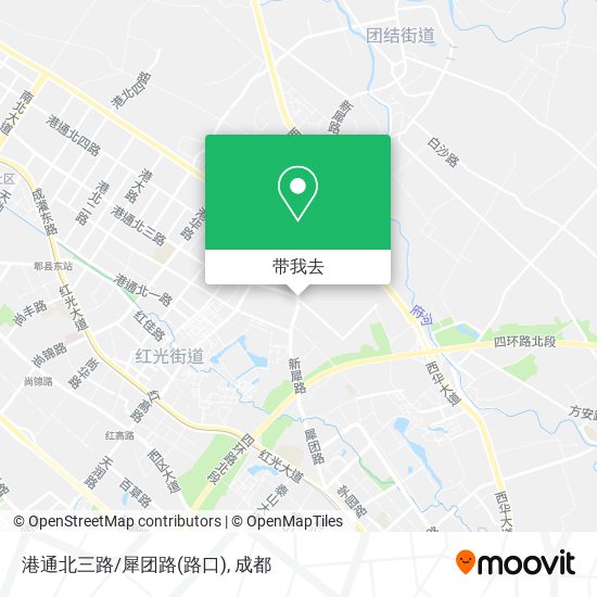 港通北三路/犀团路(路口)地图