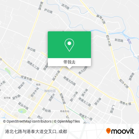 港北七路与港泰大道交叉口地图
