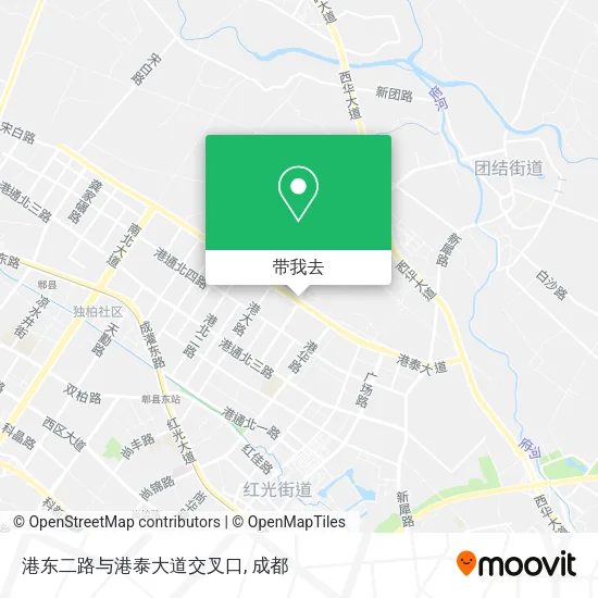 港东二路与港泰大道交叉口地图