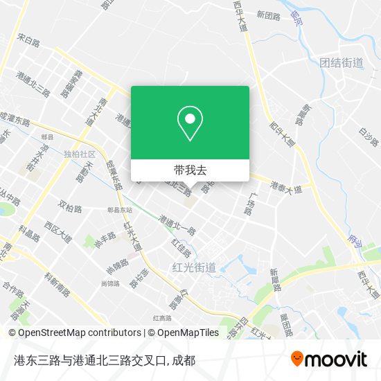 港东三路与港通北三路交叉口地图