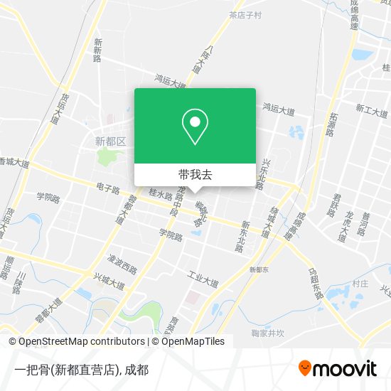 一把骨(新都直营店)地图