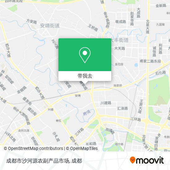 成都市沙河源农副产品市场地图