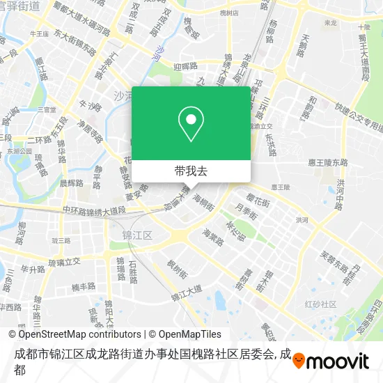 成都市锦江区成龙路街道办事处国槐路社区居委会地图