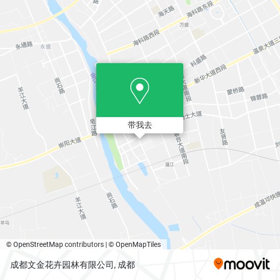 成都文金花卉园林有限公司地图