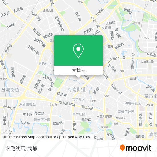 衣毛线店地图