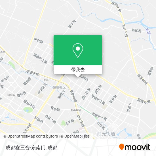 成都鑫三合-东南门地图