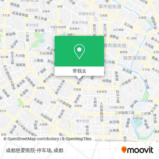 成都慈爱医院-停车场地图