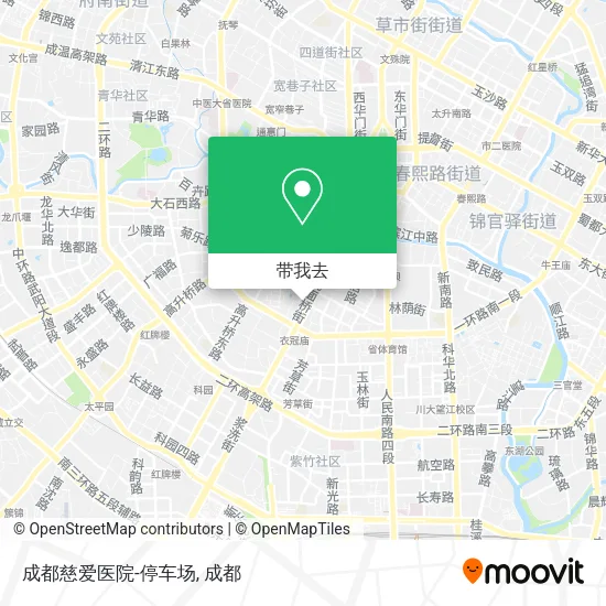 成都慈爱医院-停车场地图