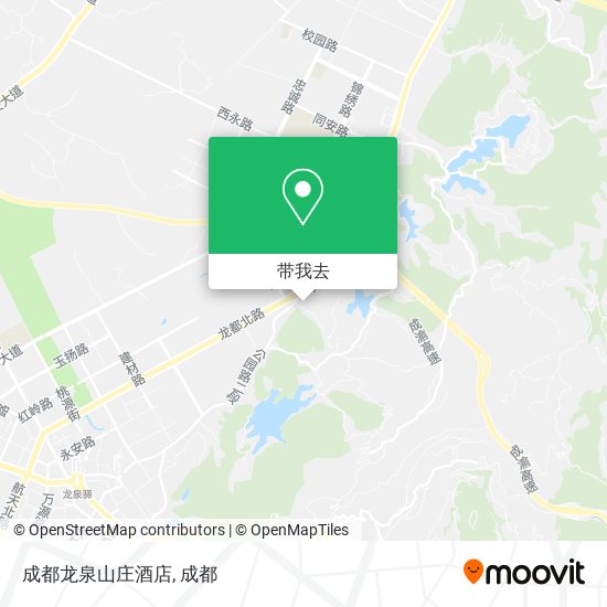 成都龙泉山庄酒店地图