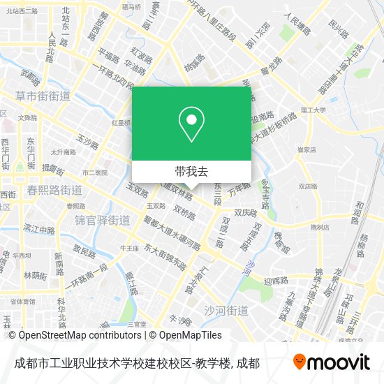 成都市工业职业技术学校建校校区-教学楼地图