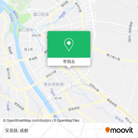安居路地图