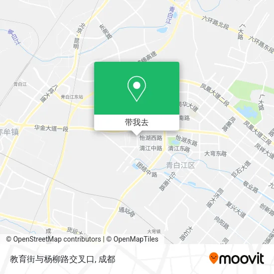 教育街与杨柳路交叉口地图