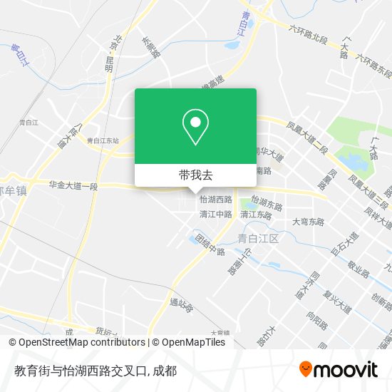 教育街与怡湖西路交叉口地图