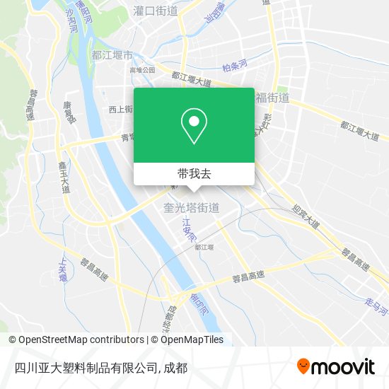 四川亚大塑料制品有限公司地图