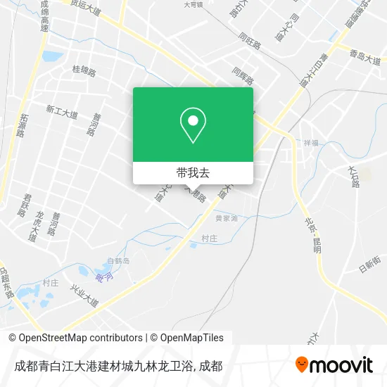 成都青白江大港建材城九林龙卫浴地图